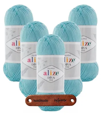 Produktbild von 5 x ALIZE DIVA FINE 376 MIT LABEL