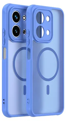Produktbild von Techsuit – HaloFrost II MagSafe-Hülle für Xiaomi Redmi 15C 4G / Redmi 15C 5G – hellblau