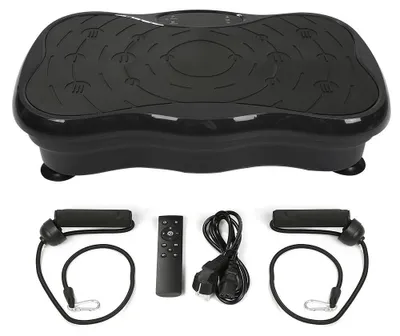 Obrázok produktu pre Vibračná doska – fitness trenažér – Bluetooth, USB, integrovaný reproduktor, manuálne ovládanie, uvoľnenie svalov – zelená