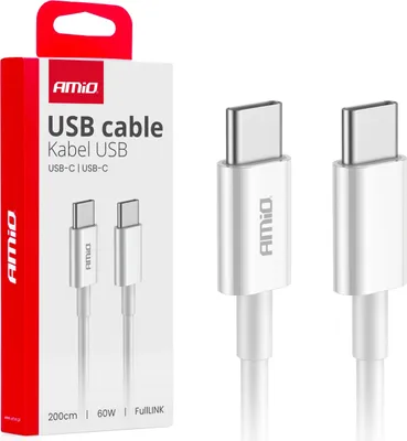 Zdjęcie produktu dla Kabel do ładowania USB-C - USB-C 60W 200cm FullLINK TRANSMISJA DANYCH
