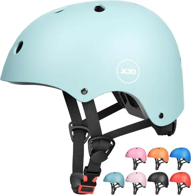 Zdjęcie produktu dla XJD Kids młodzieżowy kask rowerowy do multisportu 3-13 lat 55-57 cm jasnoniebieski