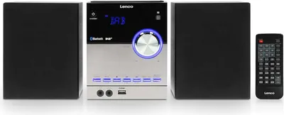 Produktbild von Lenco MC-150 - Stereoanlage mit DAB+/FM Empfang - CD/MP3-Spieler - Bluetooth® - USB-Eingang - 2 x 10 Watt RMS - Schwarz