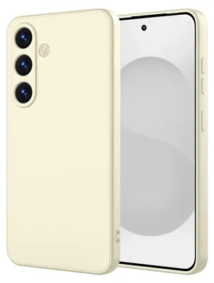Obrázek produktu pro Pouzdro pro Samsung Galaxy S25 FE Měkký tekutý silikonové, nárazuvzdorné gumové pouzdro Bílý
