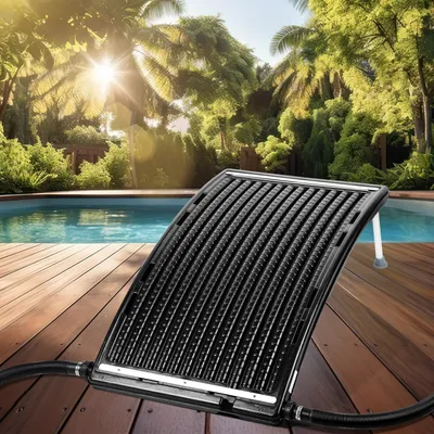 Produktbild von Jayseuw Solarheizung Schwimmbad Pool Poolheizung Versenkbare Halterung schwarz Solarabsorber 110 x 65 x 15 cm