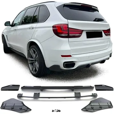 Für BMW X5 F15 2013-2018 mit M-Paket Diffusor Heckdiffusor SCHWARZ GLANZ in der Farbe SCHWARZ von Carparts-Online GmbH