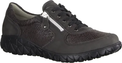 Produktbild von Waldläufer Havy H89001-052 Orthotritt Damenschnürer, Leder, Carbon (Braun) - Damenschuhe Bequeme Schnürschuhe, Braun, leder/textil (denver/perustretch)