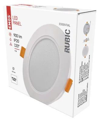 LED podhledové svítidlo RUBIC 12 cm, 9 W, neutrální bílá