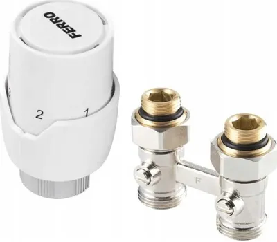 Image de Set thermostatique direct pour radiateurs à alimentation par le bas avec tête GT20