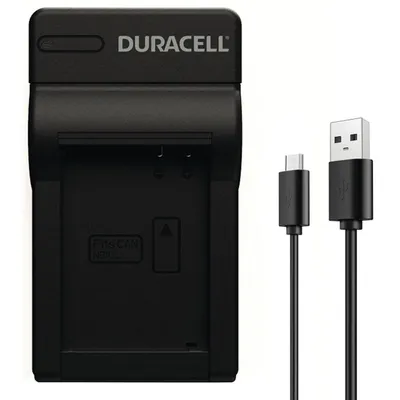 Produktbild von Duracell Ladegerät mit USB Kabel für DRC10L/NB-10L