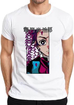 Obrázok produktu pre 竈門炭治郎 鬼滅の刃 Anime Manga Cosplay Fan Gift Pánske tričko, biele, L