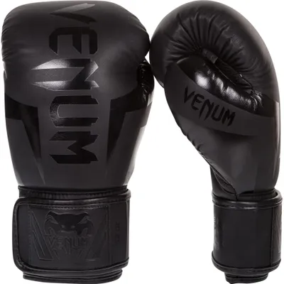 Produktbild von Venum Elite Boxhandschuhe - Schwarz/Schwarz - 14 Oz