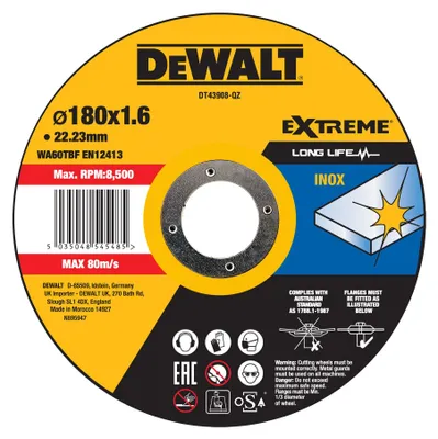 Zdjęcie produktu dla DeWALT DT43908-QZ, Tarcza tnąca, 1 szt.