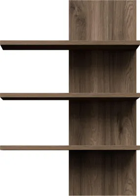 Produktbild von Furniture24 Hangeregal Glenkeen Glkb04 Wandregal Hängepaneel Mit 3 Regalen Eiche Valencia