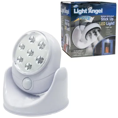 Zdjęcie produktu dla CC11 HALOGEN LAMPKA LAMPA WISZĄCA z CZUJNIKIEM RUCHU 7 LED BATERIE 360° kinkiet
