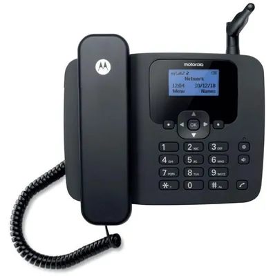 Obrázek produktu pro Motorola FW410, Analogový telefon, Sluchátko s kabelem, Hlasitý odposlech, 2000 pol., Identifikace volajícího, Černá