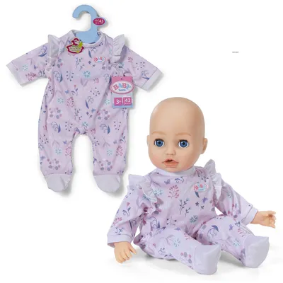 Produktbild von BABY born Strampler Wald mit Allover-Print & Rüschenärmeln für 43 cm Puppen