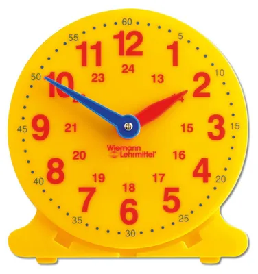 Produktbild von Lernuhr für Grundschule mit Stunden- und Minutenzeiger 12 cm Durchmesser