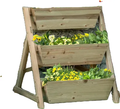 Obrázek produktu pro Žebříkový květináč, třípatrový, s drenážními otvory