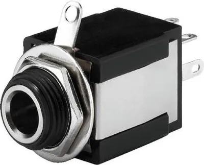 Produktbild von MONACOR T-637SI Stereo-6,3-mm-Klinken-Einbaubuchse