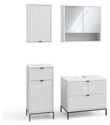 Image de Meubles bain Vicco Eliza Blanc 4 pièces, Model 59696