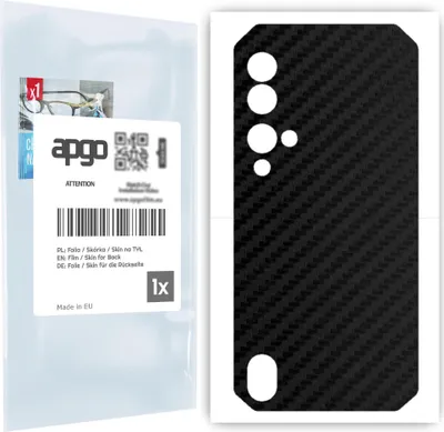Produktbild von apgo Rückseite Schutzfolie für Blackview BV9900 Pro -  Hinten Schutzfolie Carbon, Rückseite Folie schützt vor Kratzern und Fingerabdrücken