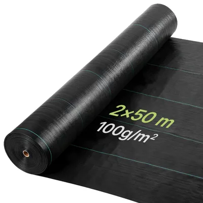 Produktbild von VEVOR 0,91 m x 76,2 m Premium Schwerlast-Unkrautschutz Landschaftsgewebe, 141,7 g Gewebtes Geotextil unter Kies, Hohe Durchlässigkeit für Unkrautblocker Unkrautmatte, Auffahrtsgewebe, Unkrautbekämpfung Gartenstoff, 6.56x164.1 ft
