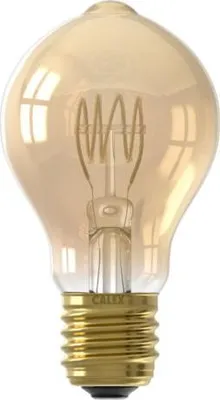 Productafbeelding van LED volglas Flex Filament Standaardlamp 220-240V 3,8W 250lm E27 A60DR Goud 2100K Dimbaar Calex