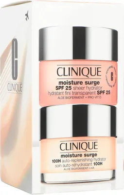 Produktbild von Clinique Moisture Surge Facial Care Set Moisture Surge SPF25 Sheer Hydrator 50ml/Moisture Surge 100H Auto-replenishing Hydrator 50ml 100 ml