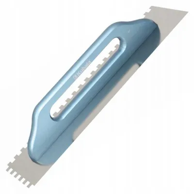 Obrázok produktu pre Levior Hladidlo z nehrdzavejúcej ocele 130x480mm, drevená rukoväť, zuby 8x8 0410