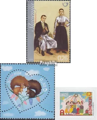 Produktbild von Briefmarken Slowenien 2010 Mi 832,835,863 (kompl.Ausg.) postfrisch Volkstrachten