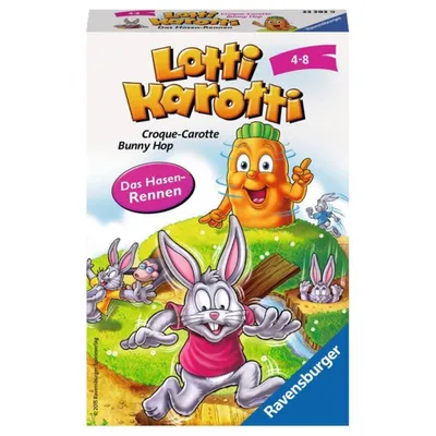 Produktbild von Ravensburger Mitbringspiel Laufspiel Lotti Karotti Das Hasenrennen 23393
