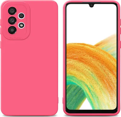 Produktbild von Cadorabo Hülle für Samsung Galaxy A33 5G Schutz Hülle in Rot TPU Silikon Etui Case Handyhülle
