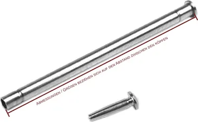 Produktbild von Minott Nietstift Ø 1,2mm für den Faltverschluss Swiss Made 21630S, Anstoß:20 mm