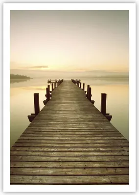Produktbild von Poster - Poster ohne Rahmen - Brücke See - 70x100 cm - Wand Bild - Wanddeko - Wandbilder - Kunstposter - Wandposter - Bilder - Kunstdruck - Wanddekoration - Wandbild - P2XPA70x100-3625