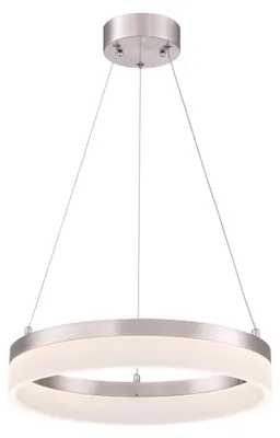 Zdjęcie produktu dla Ściemnialna lampa wisząca LED Lucy nikiel / szkło akrylowe