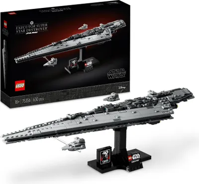 Produktbild von LEGO 75356 Star Wars Supersternzerstörer Executor, Rückkehr der Jedi-Ritter Set für Erwachsene, Darth Vaders Flaggschiff mit 2 kleineren Raumschiffen, Sammlerstück Geschenk