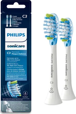 Produktbild von Bürstenkopf Sonicare C3 Premium Plaque 2 Stück Weiß HX9042/17