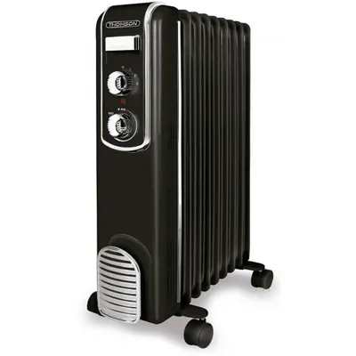 Produktbild von Thomson THBDH09VN, Öl-Heizlüfter, Öl, Drinnen, Flur, Schwarz, Drehregler