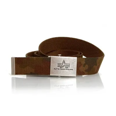 Obrázek produktu pro Pánský opasek Alpha Industries Heavy Duty Belt 4cm Wood Camo - UNI