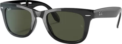 Produktbild von Ray-Ban Wayfarer Folding Classic, Erwachsener, Uni, Wanderer, Quadratisch, Vollrand, Schwarz
