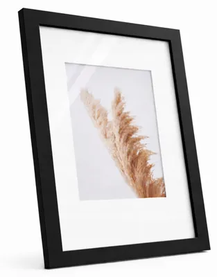 Produktbild von MvLine by Marvit Bilderrahmen 40x30 schwarz MDF Passepartout