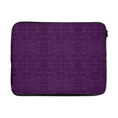 Produktbild von MuchoWow® Laptop Hülle 17 Zoll Laptoptasche Leder - Textur - Tiere - Zipper - Schutzabdeckung