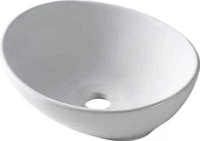 Produktbild von Balneo Waschbecken LOREN 42x33 cm Keramik weiß oval für Badezimmer