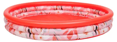 Produktbild von SunClub 51465 Aufblasbares Kinderplanschbecken 280 l, tropisches Muster, rot