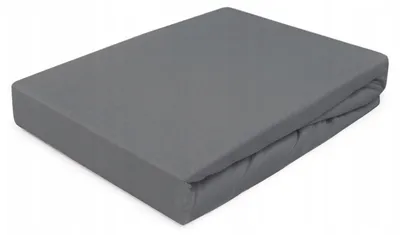 Produktbild von Karo Jersey Spannbettlaken 90x200 cm Grau