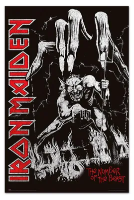 Produktbild von Poster iron maiden number of the beast
