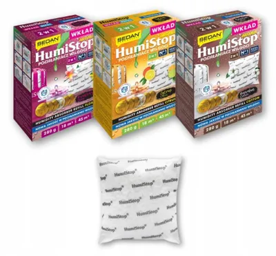 Produktbild von Humistop Aroma Set Feuchtigkeitsabsorber Nachfüllpackung 3 Stück