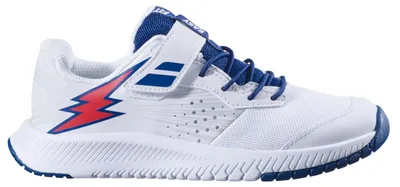 Produktbild von Babolat Pulsion All Court Tennis Tennisschuhe Sportschuhe Kinderschuhe weiß/blau/rot 32S23518-1005, Schuhgröße:32 EU