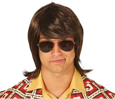 Obrázek produktu pro Ikonická pánská paruka Elvis styl hnědá 2026