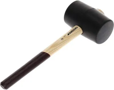 Immagine prodotto di Martello di gomma da 90 mm con manico in legno, rivestito Acciaio al carbonio, utensile 226 E-4